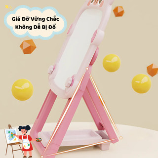 Bảng Vẽ Hai Mặt Thông Minh Gắn Được Nam Châm Có Giá Đỡ Dễ Dàng Xóa, Không Bám Bụi Dễ Sử Dụng Giúp Bé Thỏa Sức Sáng Tạo
