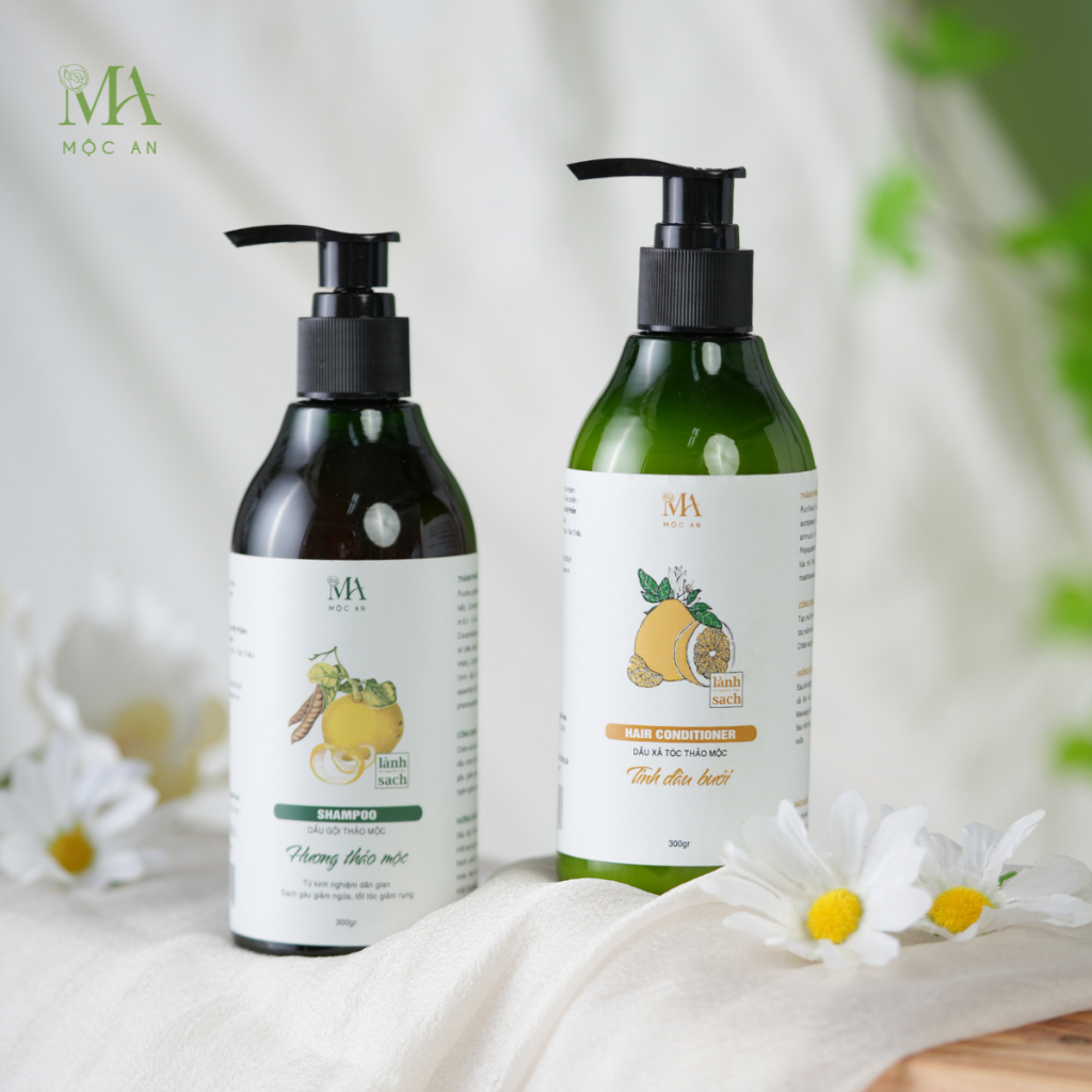 Ảnh Bộ Dầu Gội Xả Thảo Mộc Mộc An Giảm Gãy Rụng, Nuôi Dưỡng Mái Tóc Chắc Khoẻ 3