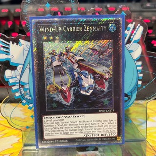 [ Bài Yugioh Chính Hãng ] Wind-Up Carrier Zenmaity - RA04-EN175 - Platinum Secret Rare 1st Edition