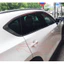 Bộ nẹp viền cong kính, chân kính xe Mazda CX5, CX-5 2014 - 2017 chất liệu INOX cao cấp sáng bong
