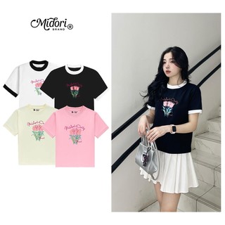 Áo Thun Baby Tee DAISY Thời Trang Phông Nam Nữ Unisex Cotton Local Brand | MIDORI FOR MAN