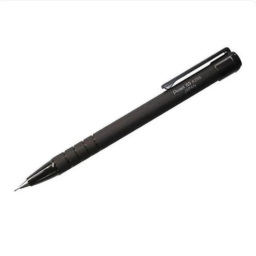 Bút chì ngòi bấm màu đen 0.5mm Pentel - A255 dùng để vẽ trên da giả
