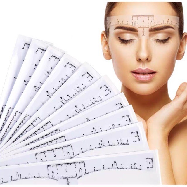 Thước Dán Giấy Định Hình Kẻ Mày, Thước Dán Vẽ Mày