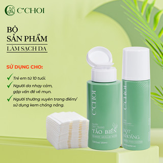 Bộ làm sạch da C'CHOI - Tẩy Trang & Sữa Rửa Mặt – Làm Sạch Sâu, Làm Dịu, Sáng Da