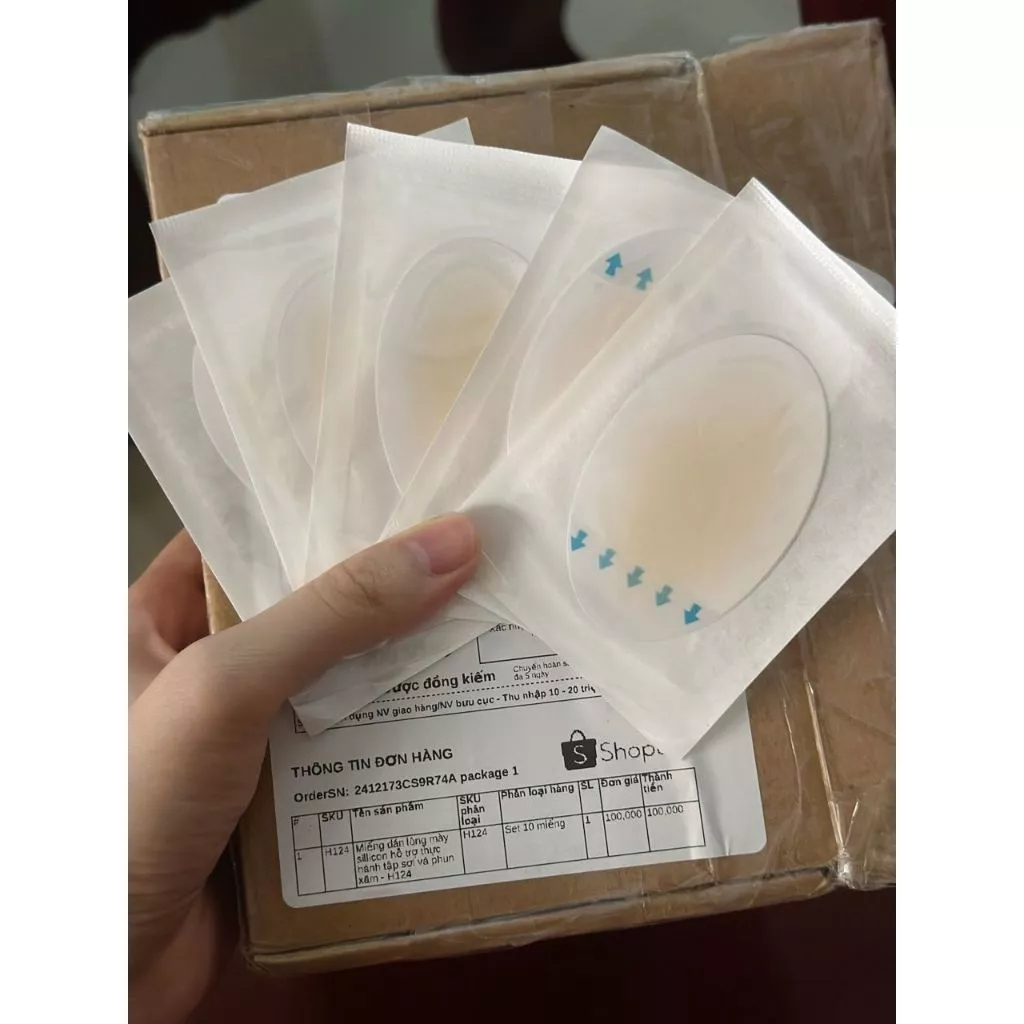 Miếng dán lông mày hỗ trợ vẽ sợi và phun xăm_Silicon