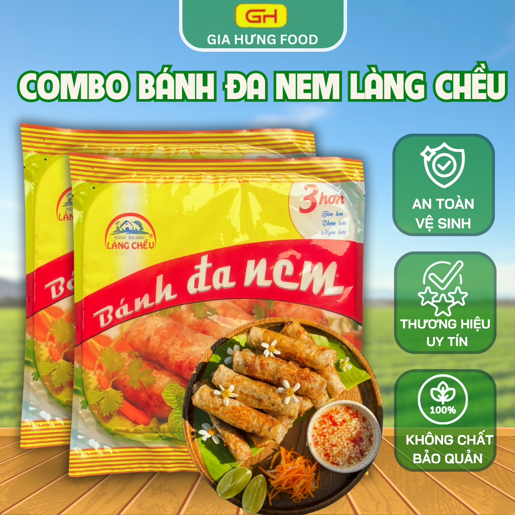 Bánh Đa Nem Làng Chều túi 20 lá _ combo giá rẻ