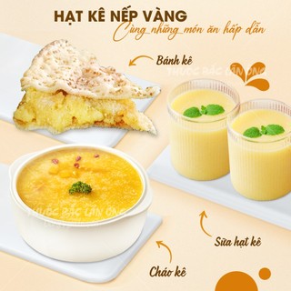Hạt kê nếp vàng đã tách vỏ 500g, hạt kê sạch hữu cơ - Lãn Ông