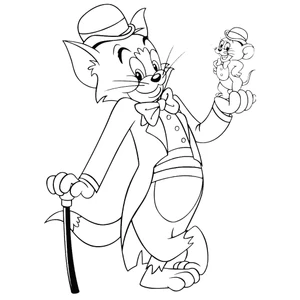 Bộ 50 tranh tô màu TOM AND JERRY khác nhau không trùng lặp cho bạn thỏa sức sáng tạo