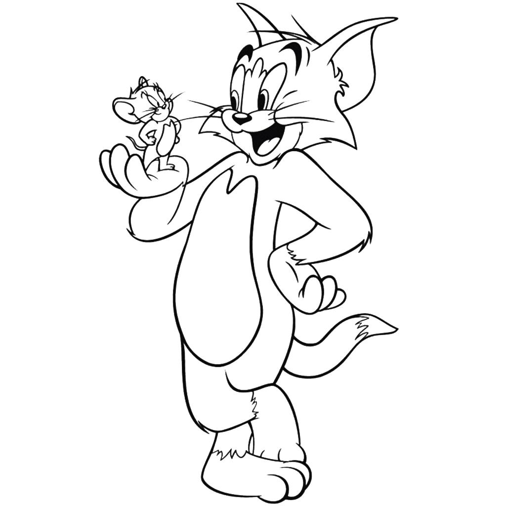 Bộ 50 tranh tô màu TOM AND JERRY khác nhau không trùng lặp cho bạn thỏa sức sáng tạo