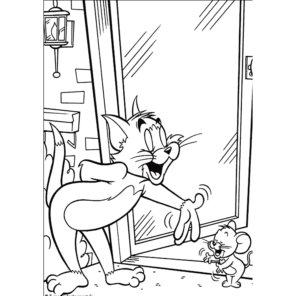 Bộ 50 tranh tô màu TOM AND JERRY khác nhau không trùng lặp cho bạn thỏa sức sáng tạo