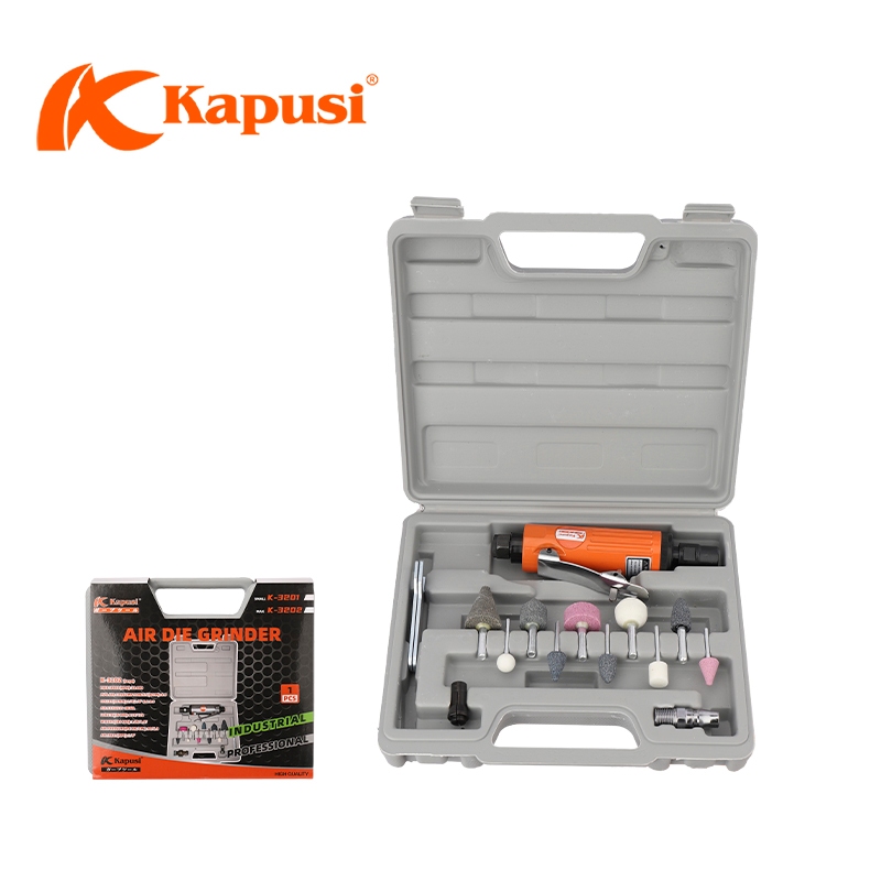 Máy Mài Hơi Khí Nén Cầm Tay Kapusi – 22000RPM – Kèm 10 Đầu Mài – Loại To/Nhỏ