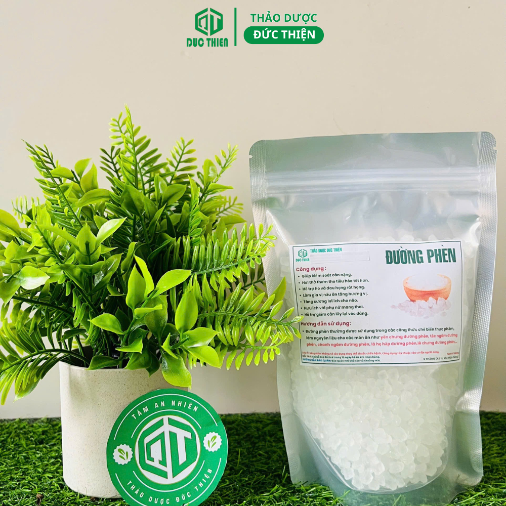 Đường Phèn Viên Thảo Dược Đức Thiện – Trắng, Sạch, Ngọt Thanh, Tiện Lợi Mix Trà, Làm Đẹp, Nấu Ăn