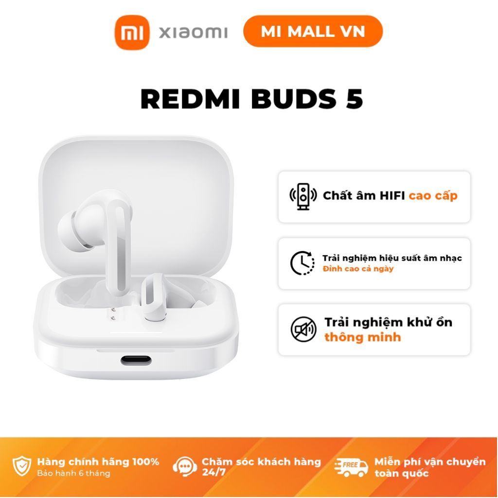 Ảnh Tai Nghe Bluetooth Xiaomi Redmi Buds 6 Play / Buds 6 Active / Buds 6 / Buds 5 / Buds 5 Pro -  BH 12 Tháng 2