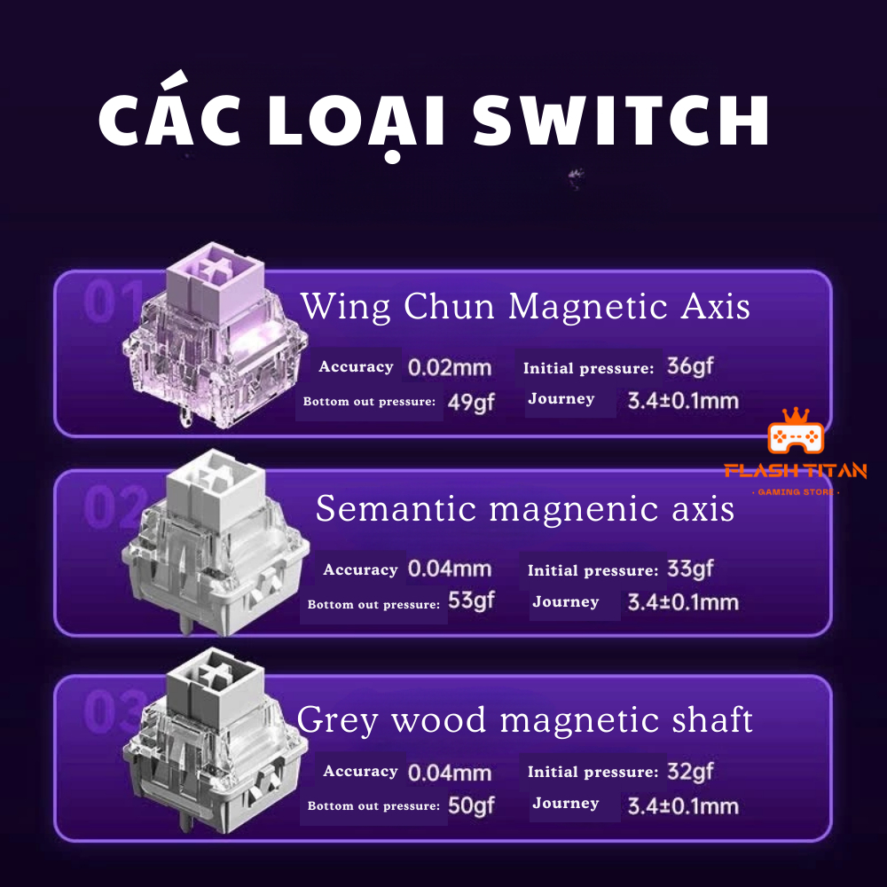 Bàn Phím Cơ Gaming Aula WIN68 HE - Rapid Trigger - Switch Nam Châm 8k Polling Rate | BigBuy360 - bigbuy360.vn