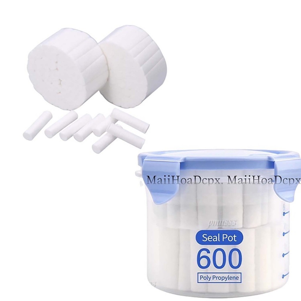 Bông lót miệng, bông cuộn căng da môi chuyên sử dụng trong phun xăm thẩm mỹ