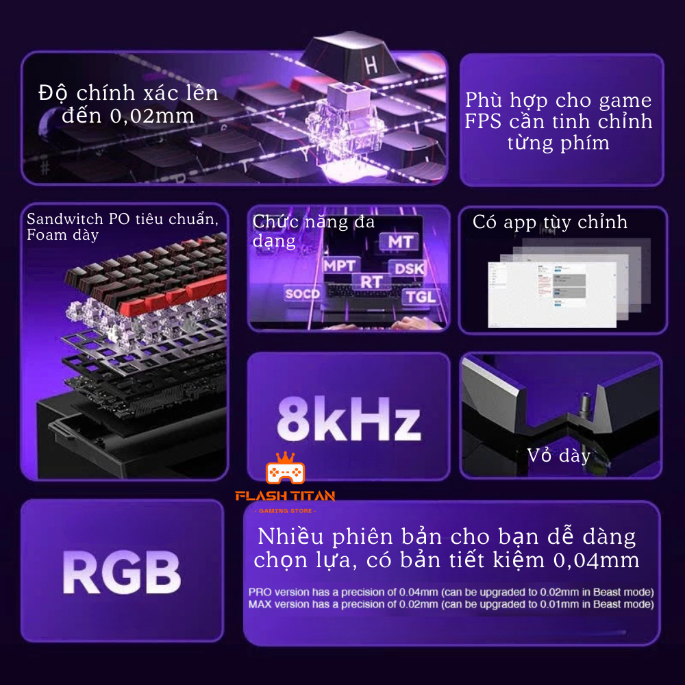 Bàn Phím Cơ Gaming Aula WIN68 HE - Rapid Trigger - Switch Nam Châm 8k Polling Rate | BigBuy360 - bigbuy360.vn