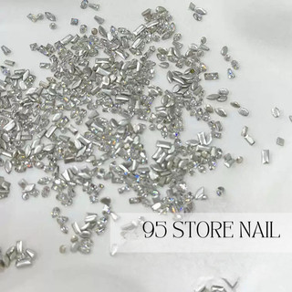 Đá khối chân bằng mini - đá size nhỏ đính viền móng siêu sáng
