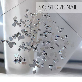 Đá khối chân bằng mini - đá size nhỏ đính viền móng siêu sáng