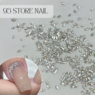 Đá khối chân bằng mini - đá size nhỏ đính viền móng siêu sáng