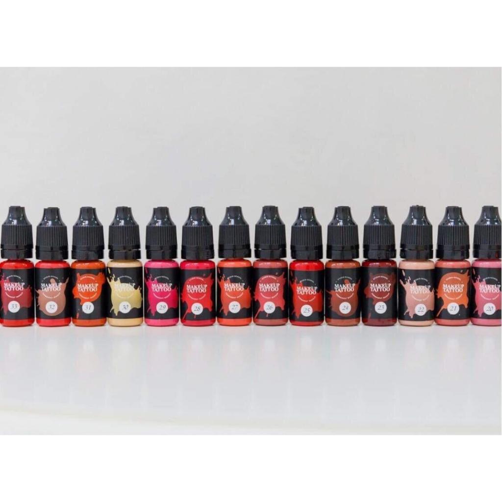 Mực Makeup Tattoo Chính Hãng Nga – Chuyên Dùng Phun Xăm Thẩm Mỹ Mày, Môi, Mí, Mini 5ml / Fullsize 10ml