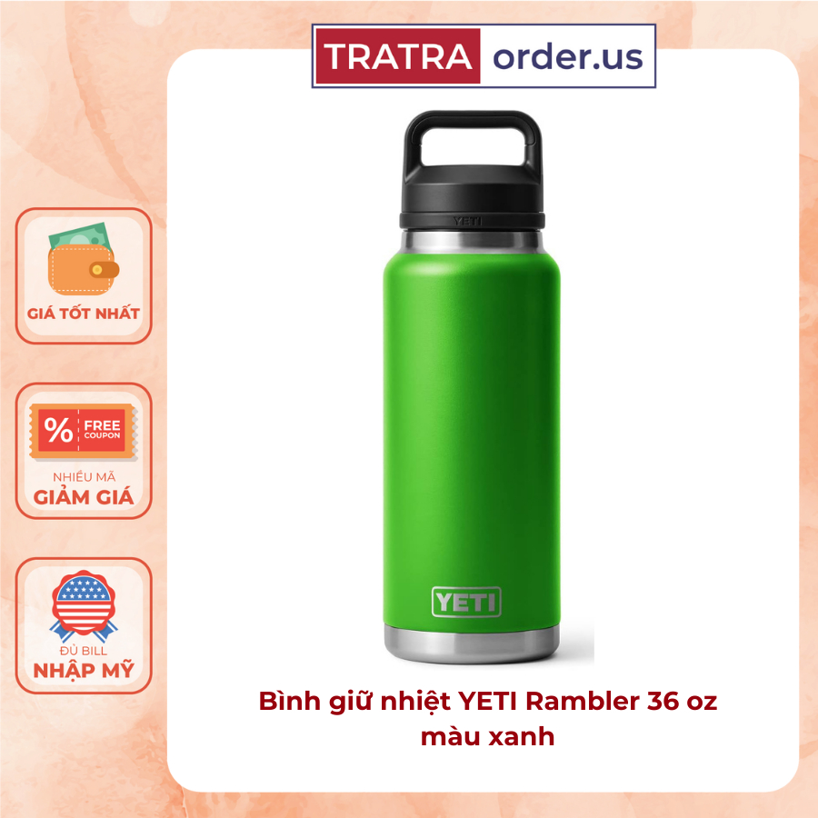 Cốc giữ nhiệt Yeti Rambler 14oz - 18oz - 20oz - 30oz- 35oz - 36oz - 46oz Tumber nắp nam châm [Hàng Mỹ] | BigBuy360 - bigbuy360.vn