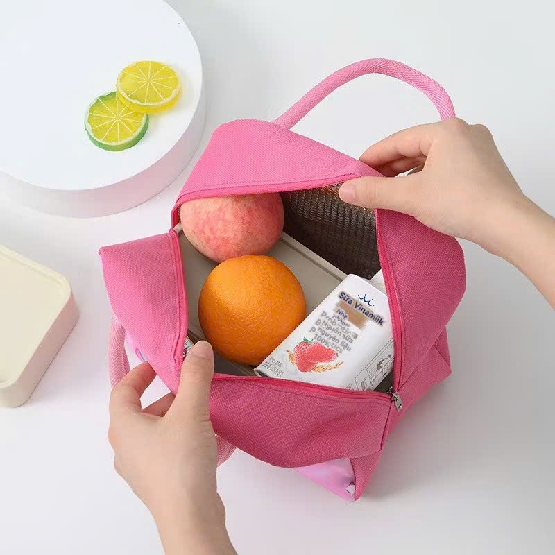 Túi Đựng Cơm Trưa Hoạt Hình Xinh Xắn,Túi Giữ Nhiệt Đồ Ăn Chống Thấm Nước Tiện Dụng - TÚI GIỮ NHIỆT 3D HOẠ TIẾT CARTOON