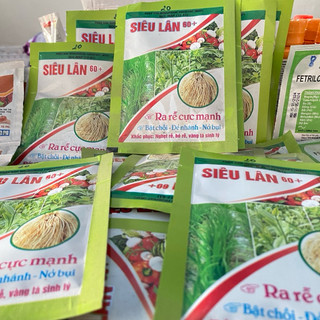 30g Phân bón lá Siêu lân 60+ Kích rễ cực mạnh, bật chồi, đẻ nhánh, nở bụi, xanh lá, dày lá, tạo mầm hoa