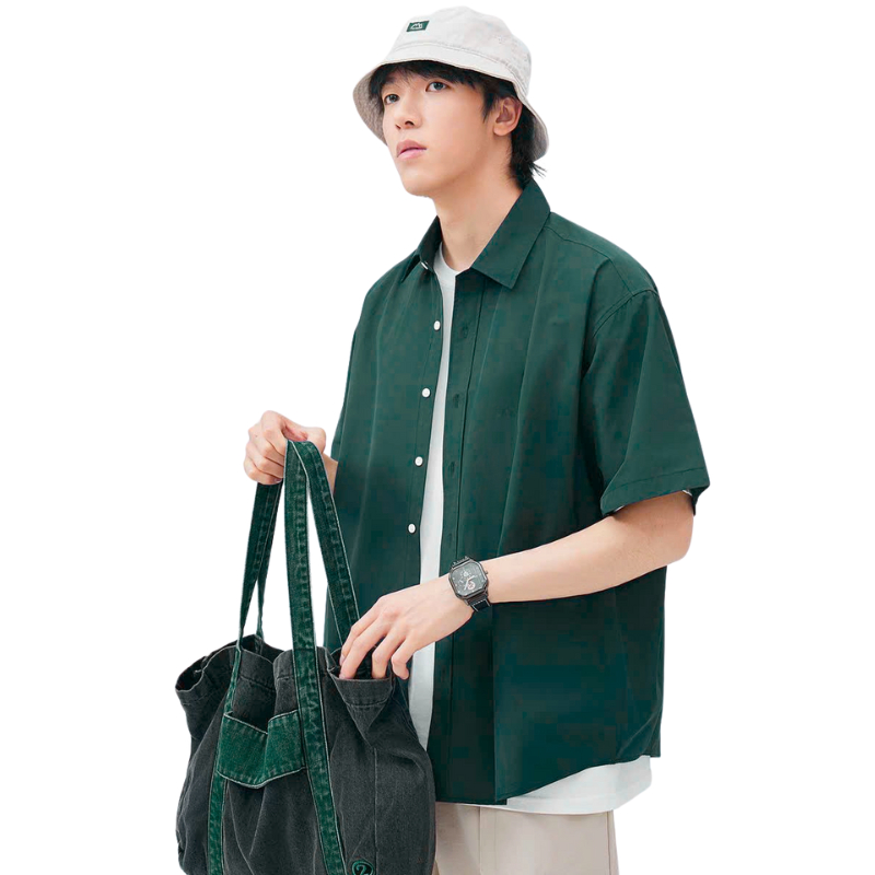 40-110KG Áo sơ mi nam nữ thời trang Bigsize unisex ullzzang trẻ trung