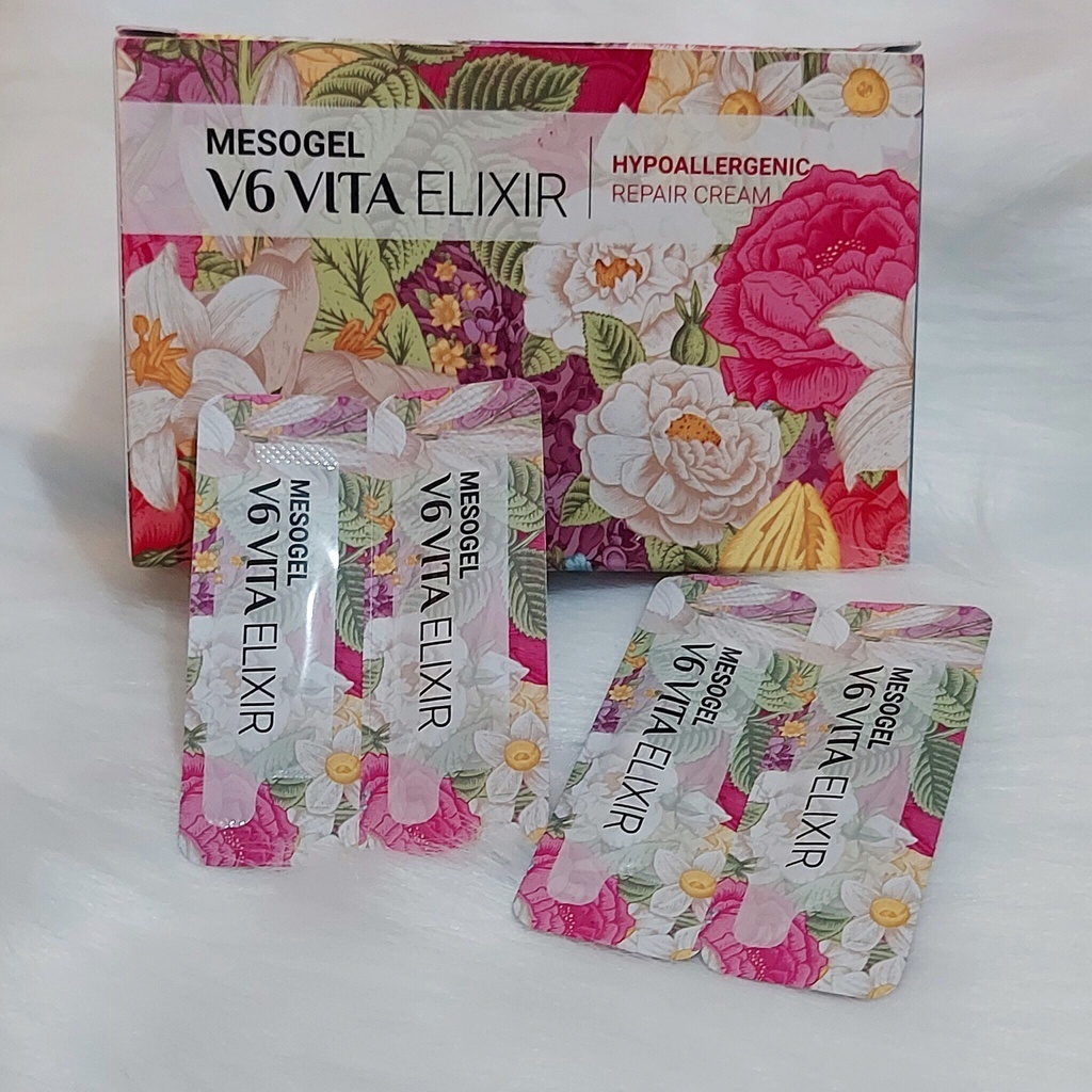 Gel dưỡng môi Mesogel V6 Vita Elixir Physiolab Dưỡng môi sau xăm Hàn Quốc
