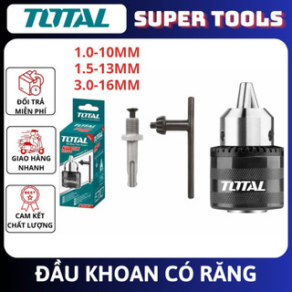 TOTAL Đầu khoan có răng 60mm 80mm TAC451001, TAC451301, TAC451601