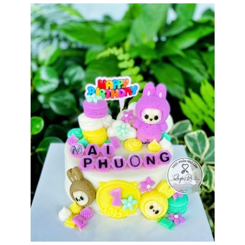 Khuôn silicon mặt Labubu