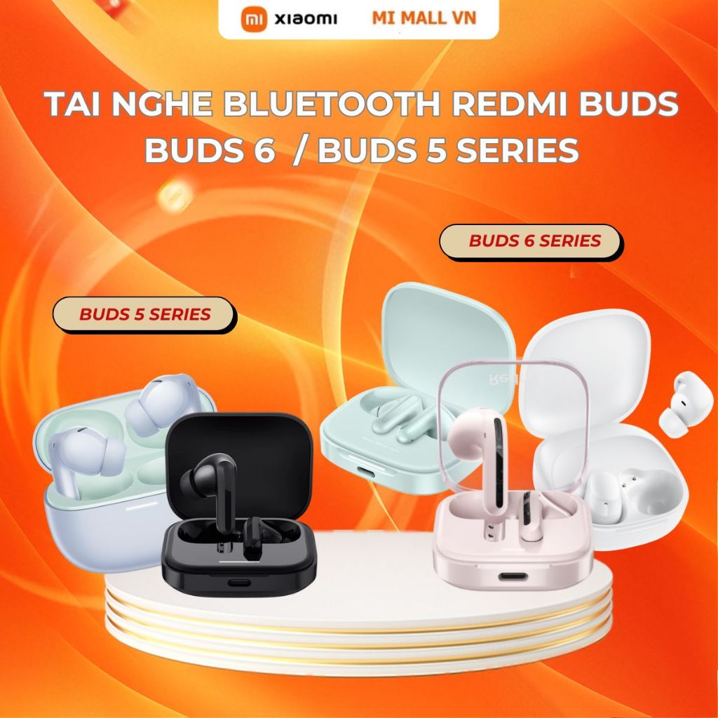 Ảnh Tai Nghe Bluetooth Xiaomi Redmi Buds 6 Play / Buds 6 Active / Buds 6 / Buds 5 / Buds 5 Pro -  BH 12 Tháng 1