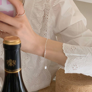 Vòng Tay Bạc Nữ Thiết Kế Đơn Giản Thanh Lịch, Kiểu Dáng Hàn Quốc Nhỏ Xinh Sang Trọng,Quà Tặng Ý Nghĩa - PJN Jewelry