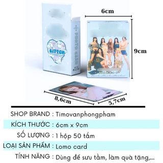Card K-Pop Lomo Hologram Hộp 50 Tấm Fanmade Bo Góc Timo QT71
