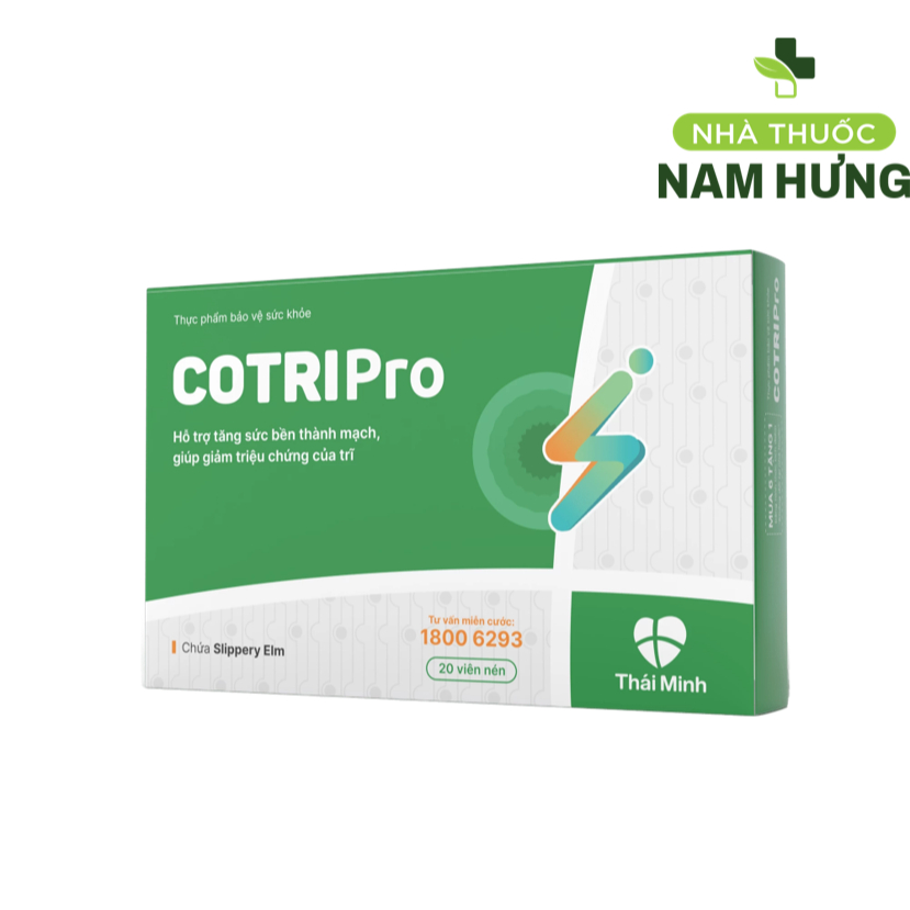 Viên uống Cotripro Thái Minh hỗ trợ giảm triệu chứng của trĩ (20 viên ...