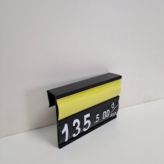Kẹp bảng giá siêu thị 12x8cm, bảng giá cài kệ siêu thị, hiển thị giá có bộ số lật