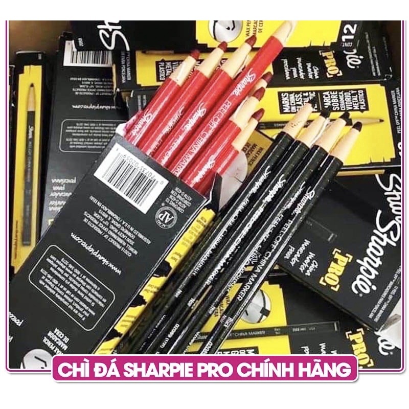 Chì Đá Sharpie Pro Chính Hãng – Vẽ Sợi Lông Mày, Viền Môi, Điêu Khắc Siêu Cứng, Phun Xăm Thẩm Mỹ