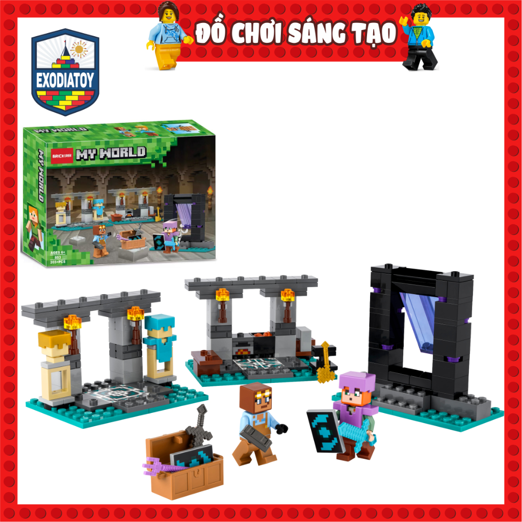Xếp hình đồ chơi Minecraft Kho Chế Tạo Vũ Khí : The Armory - Đồ Chơi ...