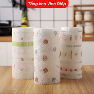 Khăn Giấy Đa Năng Lau Bếp, Lau Tay, Cuộn Giấy Lau Đa Năng Có Thể Tái Sử Dụng