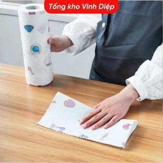 Khăn Giấy Đa Năng Lau Bếp, Lau Tay, Cuộn Giấy Lau Đa Năng Có Thể Tái Sử Dụng