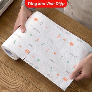 Khăn Giấy Đa Năng Lau Bếp, Lau Tay, Cuộn Giấy Lau Đa Năng Có Thể Tái Sử Dụng