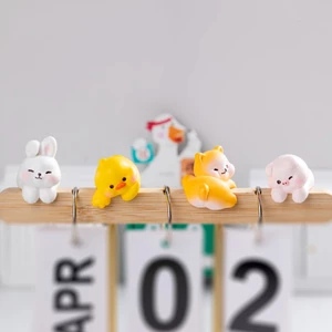 Set 4 thú leo trèo dễ thương trang trí đỉnh màn hình, khung ảnh, gương xe, decor góc làm việc, taplo xe hơi, quà tặng