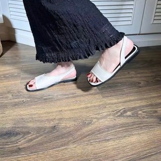 Dép sandal nữ quai hậu đế bệt quai ngang hở mũi phong cách Hàn Quốc, giày sandal hottrend đi chơi, đi học đi làm  V274