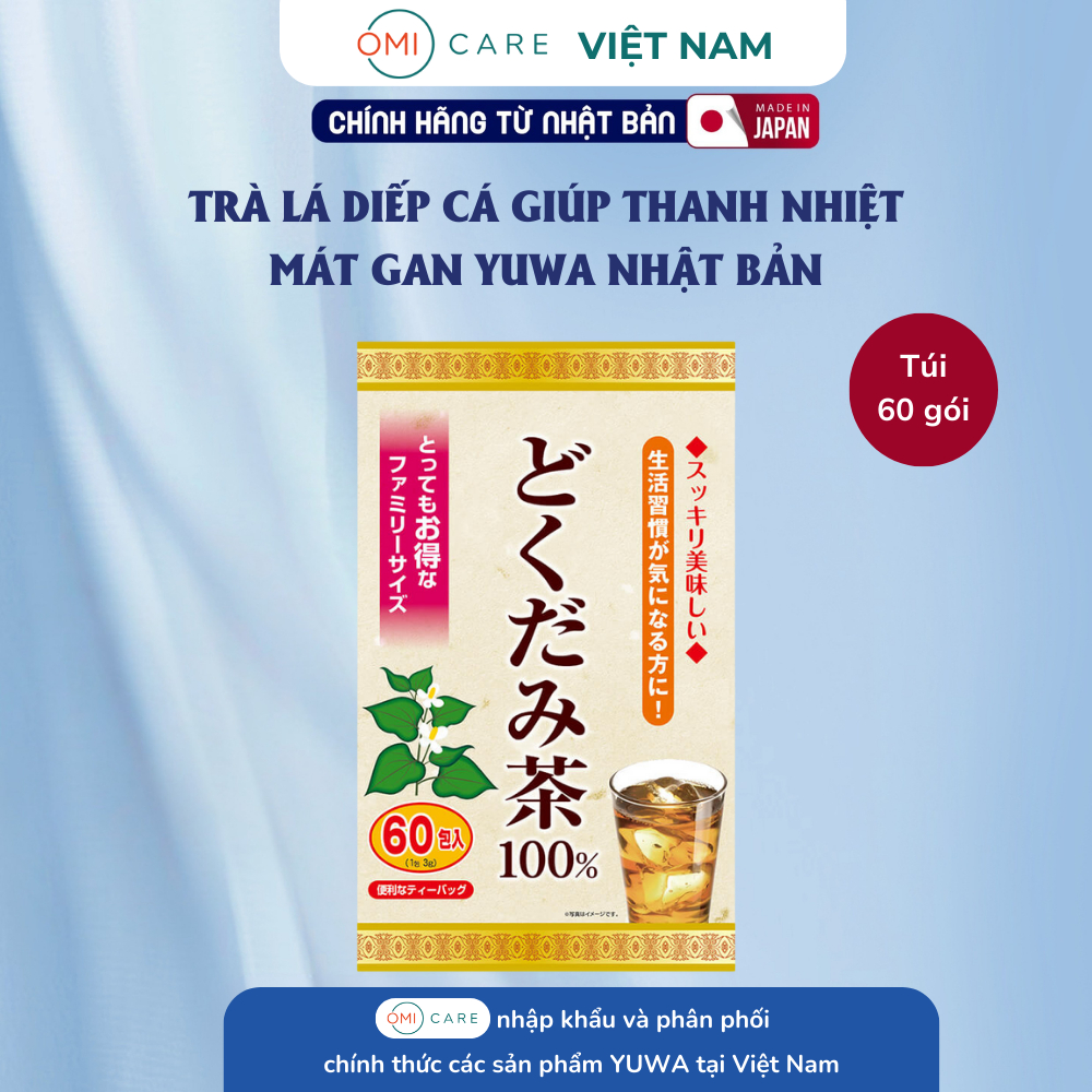 Trà Diếp Cá Yuwa 100% Lá Diếp Cá Giải Nhiệt Yuwa Dokudami Tea 100% ...