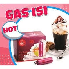Khí Ga Bình Kem iSi – Hộp 10 Viên – Đánh Kem Nhanh, Chuẩn Định Lượng