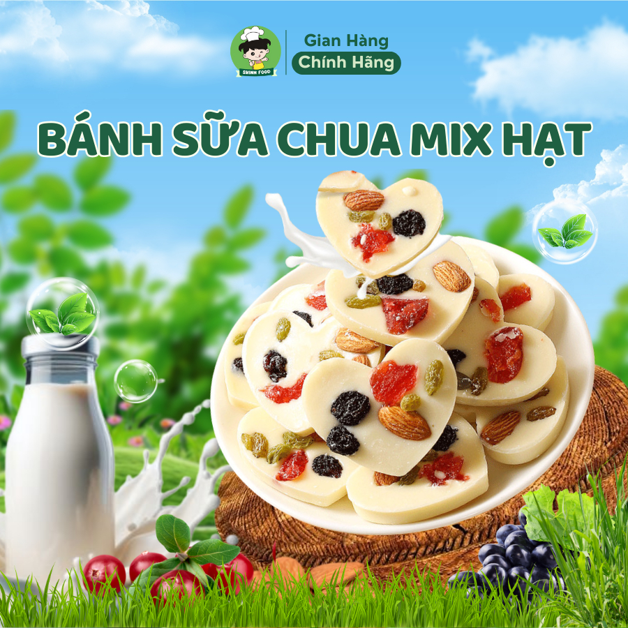 Bánh Sữa Chua Mix Hạt Dinh Dưỡng Shin Food Ít Đường Tốt Cho Sức Khỏe ...