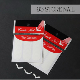 Miếng dán sticker tạo kiểu móng , set 5 tấm hỗ trợ sơn đầu móng nhiều hình dáng