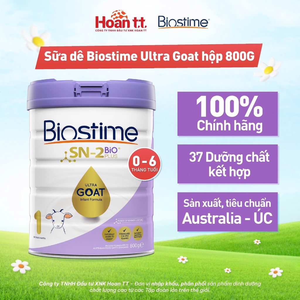 Ảnh Sữa Dê Giúp Cải Thiện Đường Tiêu Hóa Cho Bé Biostime Ultra Goat - Sữa Bột Giúp Bé Phát Triển Chiều Cao Lon 800g 1