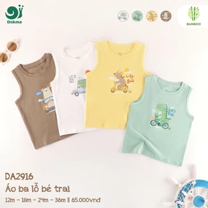 Áo Ba Lỗ, Áo Sát Nách Bé Trai Bé Gái DA2192 DA2916 DA2875