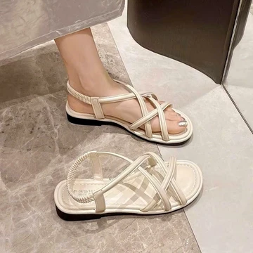 Phom dép như video Dép Sandal nữ quai chéo dế cao 2cm đi êm chân thơi trang phong cách Hàn Quốc.sandan quai hậu dây mảnh